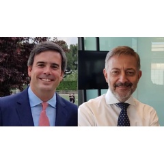 Juan Azcue, director of Finance and Corporate Development at Telefónica, and Ernesto Gardelliano, director of Strategy and Control of the company and member of the Executive Committee