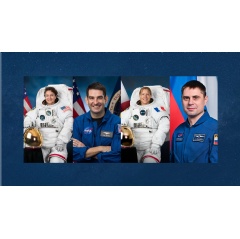 From left to right, NASA astronauts Jessica Meir and Jack Hathaway, ESA (European Space Agency) astronaut Sophie Adenot, and Roscosmos cosmonaut Andrey Fedyaev. NASA