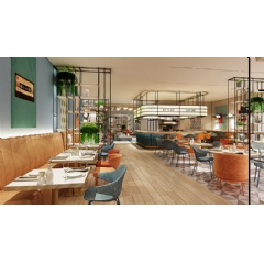 Design Rendering of Holiday Inn Express Generation 5 EXPRESS Caf� & Bar