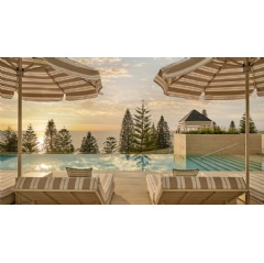 Reimagined interiors and beachfront views