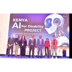 Representatives from the partners launch the project at the Closing Ceremony of the Connected Africa Summit 2026.
