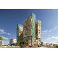 Rendering of a Courtyard by Marriott and Residence Inn by Marriott in Riyadh
