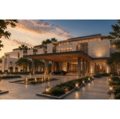 Conceptual Render of The Luxury Collection project within the Hills of One development in West Cairo