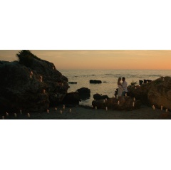 Lilly Englert (Mia) and Francesco Leone (Nino) find romance in a scene from Sicilian Holiday, directed by Michela Scolari. Cinematographer: Massimiliano Trevis.