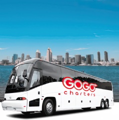 GOGO Charters bus rolls into San Diego