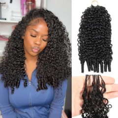 Burmese Curly Crochet Human Hair