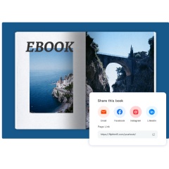 FlipHTML5s PDF tp ebook converter supports users in sharing content online.