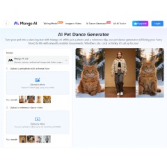 Mango AI enables users to generate animal dancing videos in minutes.