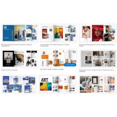 Responsive digital portfolio template options help creatives build compelling online portfolios.